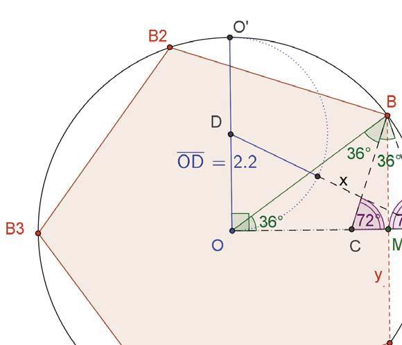 11 The Regular Pentagon 11.1 The Euclidean construction with the Golden Ratio The figure on page 561 shows an easy Euclidean construction of a regular pentagon.
