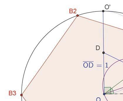 Figure 11.3: Euclid s theorem of secants gives another derivation of the golden mean.
