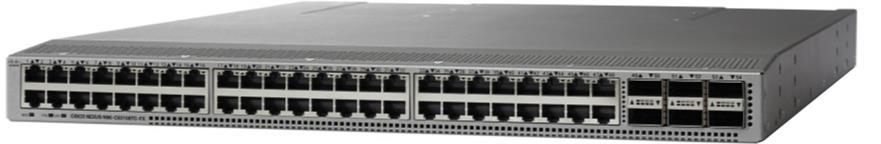 1/10/25-Gbps fiber ports and 6 x 40/100-Gbps QSFP28 ports 48 x 100M/1/10GBASE-T ports and 6 x 40/100-Gbps QSFP28 ports 48 x 100M/1G BASE-T ports, 4 x 10/25-Gbps SFP28 ports and 2 x 40/100-Gbps QSFP28