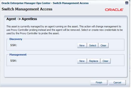 Application: Ops Center Relevant OS Command: none )In the Navigation Pane, go to Assets and select the target server.