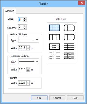 Parent topic: Designing Labels With Label Editor Related tasks Working With Blocks in Label Editor Inserting Tables in Label Editor You can add customized tables to your labels. 1.