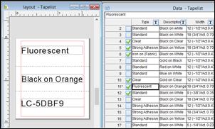 5. Drag the import frames from the original label to the additional labels in the display