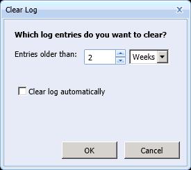 Binary Tree Dcumentatin 5.9 Clearing Lg r Audit Entries T clear ld lg r audit entries f the currently selected prfile: 1. Click Clear. The Clear Lg windw r Clear Audits windw pens. 2.