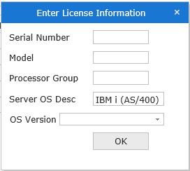 3. In the Request Software section, select the Server OS.