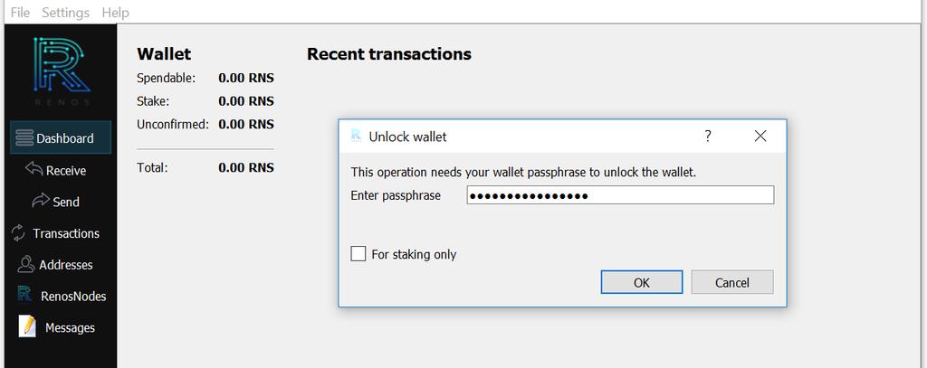 Encrypt the wallet Encrypt your wallet by clicking Settings > Encrypt wallet.