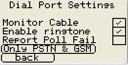 The operation of the dial capture port can be set so that the number dialled by PSTN device does not need any prefix number ( 9 ) and dialling will be transparent to the PSTN line.