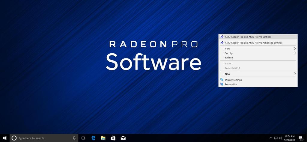 GAMING DRIVER INSTALL 8 Install Gaming Driver Right-click desktop to open AMD Radeon Pro and AMD FirePro