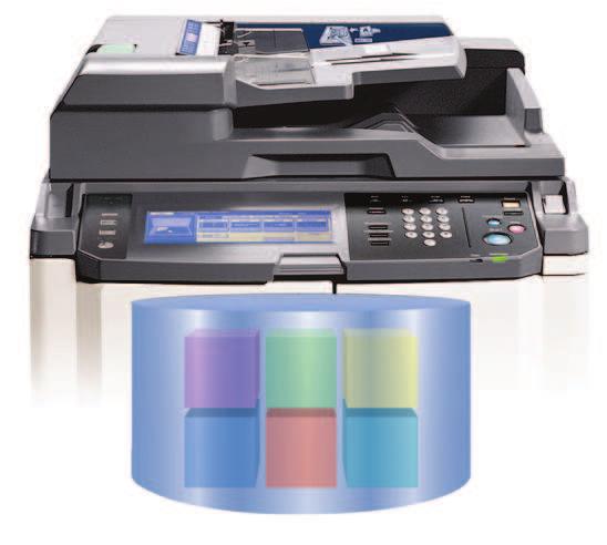 It improves multifunctional efficiency with new architecture that consolidates components, simplifies print/scan/copy/fax operation through a common user interface, incorporates the Emperon Print