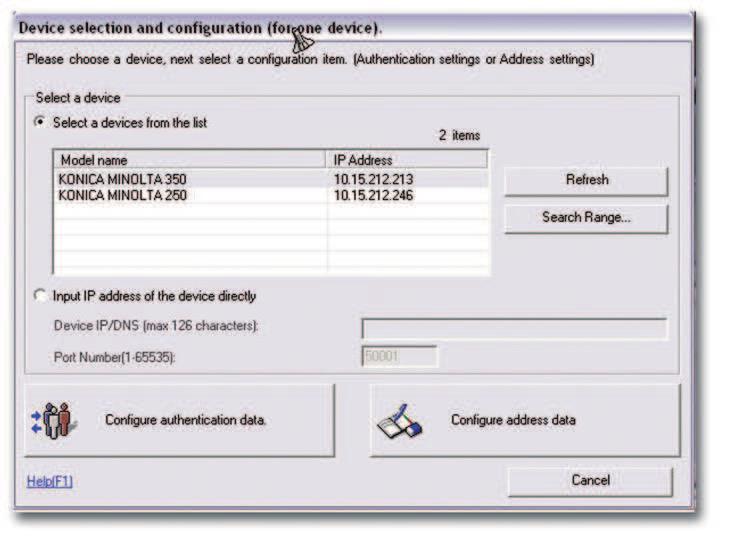 PageScope Web Connection provides web-based device control via a simple, intuitive GUI. You can monitor device status, paper supply, toner level, copy count.