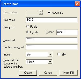 4 Application Software 4.. Creating a User Box < From the PC> 0 For the procedure to access the User Box, see steps 1 through 7 of Accessing User Box on page 4-10.