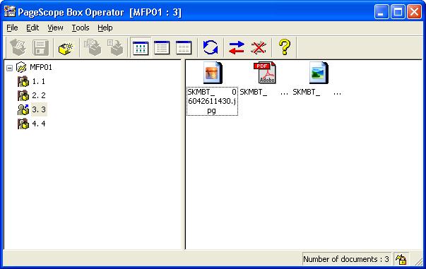 4 Application Software 4..4 Accessing the User Box file Different functions can be operated depending on the file format.