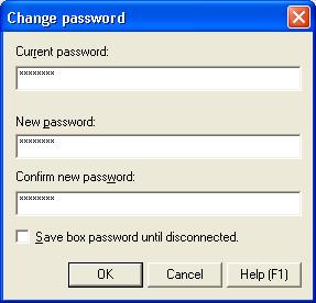 4 Application Software 7 Enter the User Box Password.