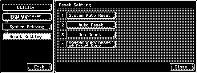 3 Touch [Reset Setting].