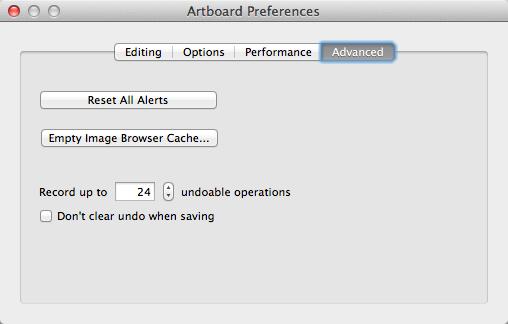 To Reset Preferences: 1. Hold the Option-key down and choose Artboard > Reset Preferences from the main menu. 2.