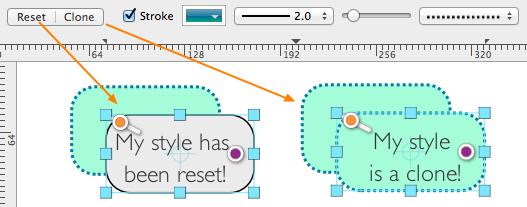 How To Use 'Reset' and 'Clone': Do one of the following: To create a new style from scratch, click the 'Reset' button.