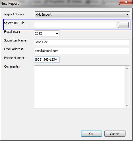 4.) Once you choose a file import option, the browse dialog will appear. 5.