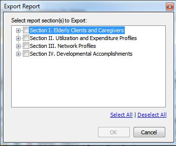 Exporting Reports Use the NAPIS SRT export feature to export report data into Microsoft Excel and other third party programs. Files created using the export feature cannot be imported by NAPIS SRT.