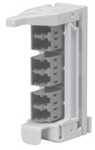 Sliding Adapter Packs Sliding adapter packs house groups of fiber optic adapters and are mounted in Fiber Termination Blocks to provide easy access to
