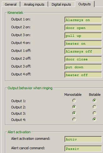 Issuing notifications about analog input and counter input alerts is optional. The input fields must be set carefully according to their proper format, and characters with accents are not allowed.