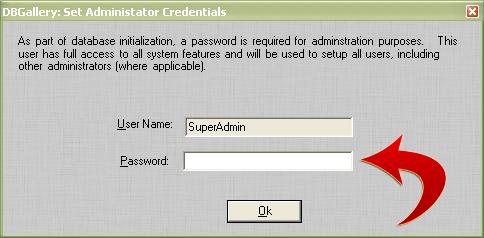 Step 3 Once the checkbox is pressed, if there has not yet been a top level administrator password one will be prompted for.