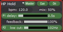 To get back to the original BPM after adjusting Delay, select a multiplier with J1, and the Multiplier number changes to green. A single Tap of P1 will resync the delay to the BPM.