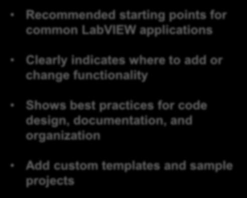 indicates where to add or change functionality Shows best practices for