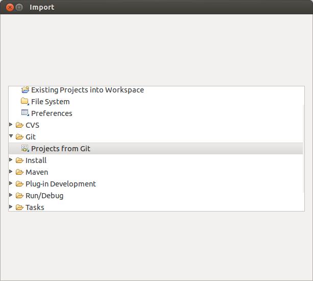 19. Git repository for multiple projects 19.1. Create a new repository Eclipse allows to work with projects that are not included in the workspace.