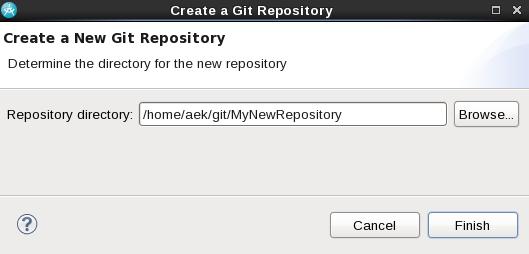 If you press Create you will get a new repository created and initialized.