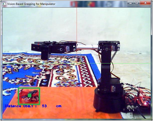 Program for object detection successfully developed with OpenCV with FLANN based matcher with average detection time is 33 ms and the manipulator is able to grasp it to move to other position.