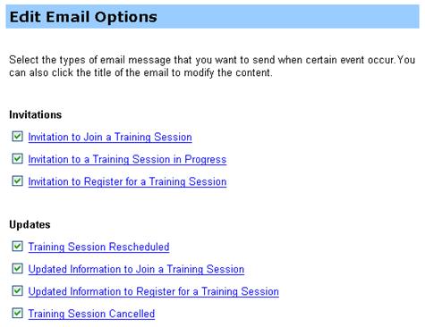 Email Options You may edit the invitation to instruct your participants to join the audio conference portion of the meeting by