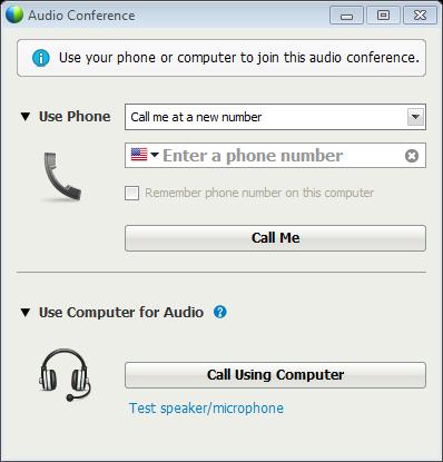information for each user can be found on their Session Info tab. WebEx will automatically switch their audio to phone if they dial-in. 7.