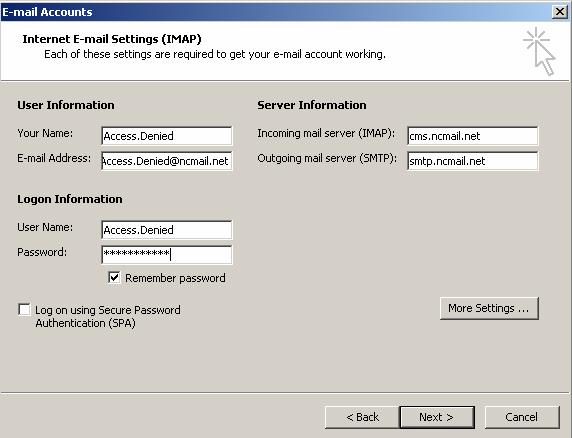 Denied Incoming Server: cms.ncmail.net E-mail Address: Access.Denied@ncmail.