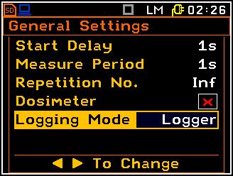 5.5 Setting of the logging functionality Data Logging The Data Logging list enables one to program the logger functions history of results measurements, events and wave recording for all six channels.