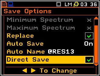 There is only one exception - when the Repetition Cycles (path: Menu / Measurement / General Settings) is equal to one, the Auto Save function is executed disregarding of the value of the integration