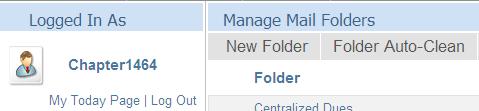 To create a new folder, select New Folder from the top of the Manage Mail Folders screen.