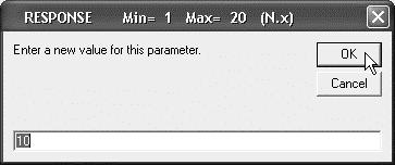4. Changing parameters Parameter selection buttons Used to select parameter to change (first select menu and sub-menu) Changing