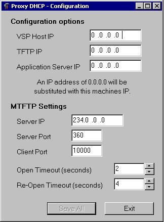 Configuring the Proxy DHCP Server The Proxy DHCP Server provides Preboot Services clients with the information that they require to be able to connect to the Preboot Services system.