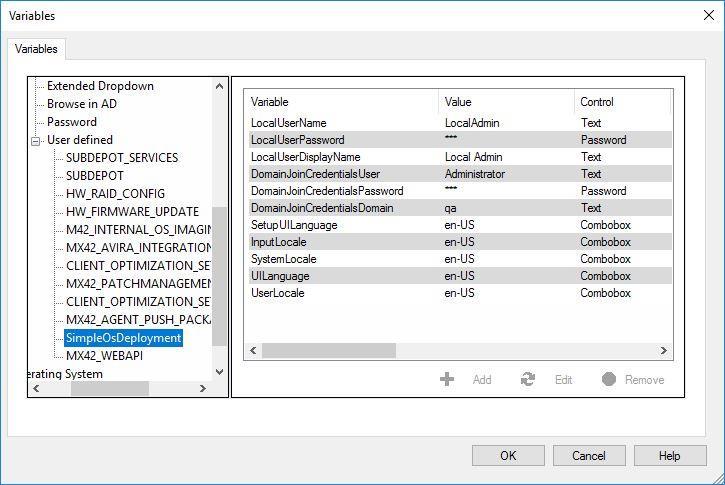 LocalUserDisplayName (Display name of the local account) Variables that determine the language SetupUILanguage (Defines the language to use in Windows Setup and Windows Deployment Services (e.g. en-us).
