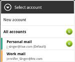 Viewing the unified inbox of all your email accounts You can view email from all your