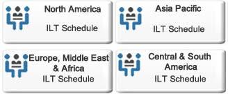Using ILT Training Schedules The home page for Polycom University users has quick links to instructor-led training in regions around