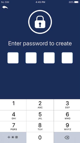 App Lock, Touch ID, and File Lock To lock the app, toggle the App Lock to the on position. Enter a password, and re-confirm the password. After closing the app, it will lock.