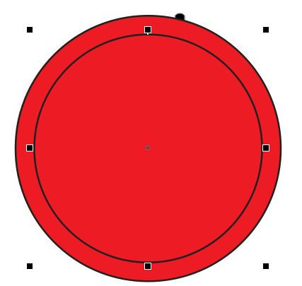 Go through and turn off the eyeball for each layer, with the exception of Banned Layer One. 38) Hold down Ctrl and drag a circle that is the approximate size of the red circle on your screen.