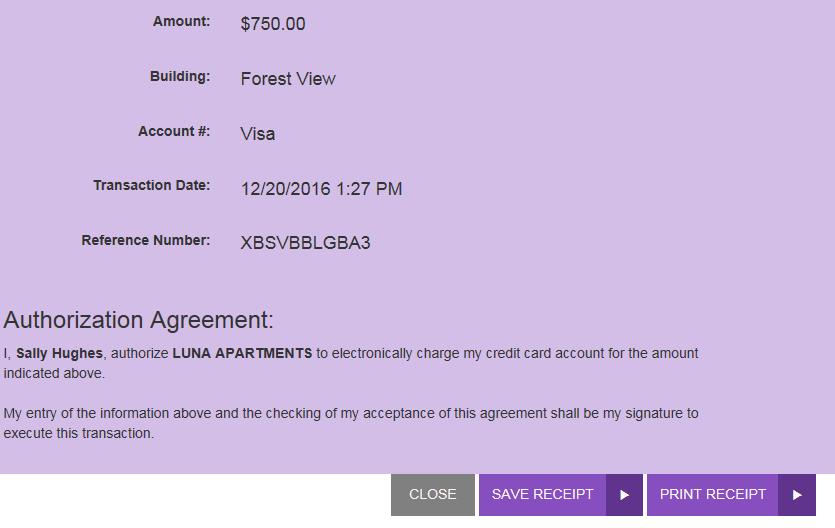 Read the Credit Card Charge Authorization Agreement and, if acceptable, select the check box next to I accept this agreement. 9. Select Submit. 10.