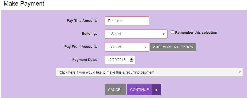 A. Making a Payment/Donation with a Check or Credit Card 1. Navigate to the Rent Collector Portal URL address provided to you. 2. Complete the User Name and Password fields. 3. Select Login.
