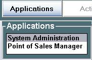 Solution Enterprise Manager, the system will default to the Point of Sale Manager application and its functions.