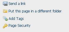 Creating pages with proper security When you create a new page, make sure you create it within your group s folder.