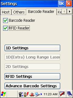 MIRROR VT/5250 Terminal Emulation User Guide 3.2 READER SETTINGS Once launched, it will automatically detect the scan engine(s) installed on the mobile computer.
