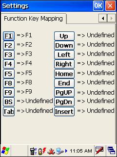 Chapter 3 Configuring MIRROR Terminal Emulation 3.3.2 KEY MAPPING (VT) By default, FN+1 ~ FN+9 are mapped to F1 ~ F9, which are pre-defined as shown below.