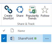 Directly from the Ribbon Menu, within a List or Library, select an Item and in the Share & Track group of the Ribbon click Create.