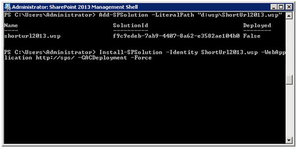 Step-3:- Now we need to install the solution. Find the script bellow:- Install-SPSolution -Identity "2013Trial.